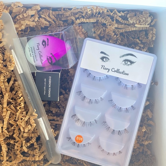 nery Collection bundle Includes pomade, Beauty sponge, eyelashes & eyebrowbrush - Picture 4 of 4